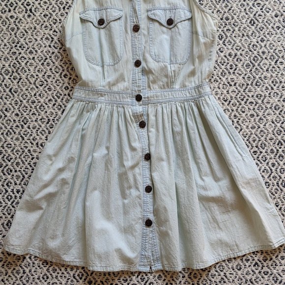 I LOVE H81 Jean Dress with Pockets - Picture 2 of 5